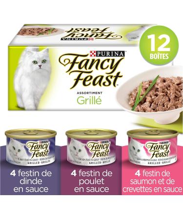 Fancy Feast Wet Cat Food - Grilled Variety Pack + Grilled in Gravy Variety Pack (36 Cans) - Buy Online on GoSupps.com