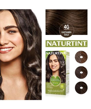Natureint Biobased Hair Color 4G Chestnut Gold | Ammonia-Free | 170ml | Natural Ingredients for Vibrant Color - Buy Online on GoSupps.com