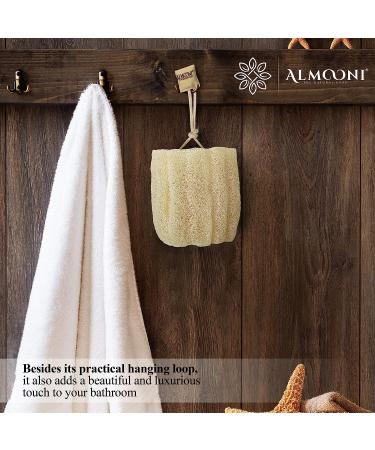 Natural Egyptian Shower Loofah Sponge Body Scrubber - 3 Count (1 Pack) - Buy Online on GoSupps.com