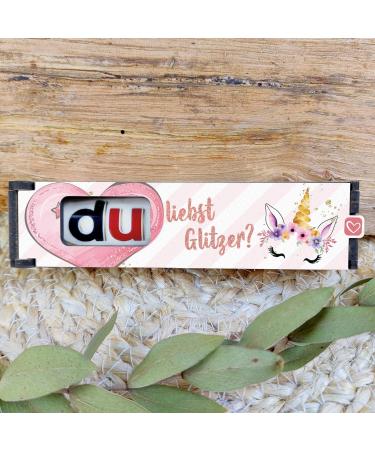 Unicorn Gifts for Girls | Glittery Chocolate Bar Gift Box & Duplo | Einhorn Birthday & Decoration Ideas - Buy Online on GoSupps.com