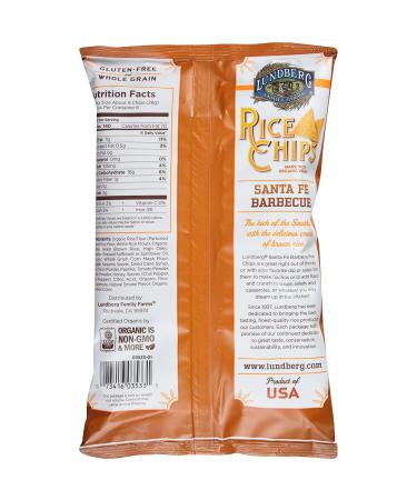 Lundberg Rice Chips Santa Fe Barbeque - 6oz (Pack of 12) | Gluten-Free Snack - Buy Online on GoSupps.com