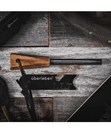 Handcrafted Berleben Znden Fire Starter with Wood Handle - 12,000-20,000 Strikes - Survival Igniter with Multi-Tool Striker - 1/2 Thick Fire Steel - Neck Lanyard Included - Buy Online on GoSupps.com