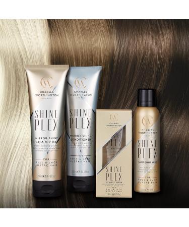 Charles Worthington ShinePlex Mirror Shine Nourishing Shampoo for Frizzy Hair 250ml - Buy Online on GoSupps.com