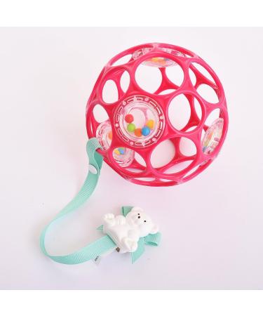 Bear Pacifier Holder Clip for Baby Boys & Girls | Paci Teether Toy Attachment | Cream, 1 Pack - Baby Must-Have - Buy Online on GoSupps.com