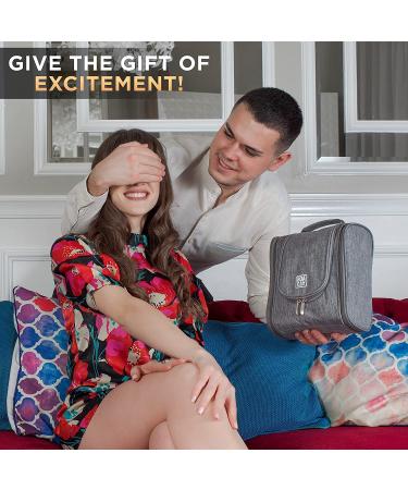 BOACAY Hanging Travel Toiletry Bag - (M) Quartz Gray Shower and Makeup Organizer for Women and Men - Buy Online on GoSupps.com
