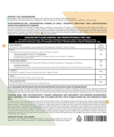 Alpi Investment OOD IDDA Herbal Aronia Berries BIO 1kg Dried Aronia Berries without Sugar Readytouse Fruit Snack 1 KG 22lb - Buy Online on GoSupps.com