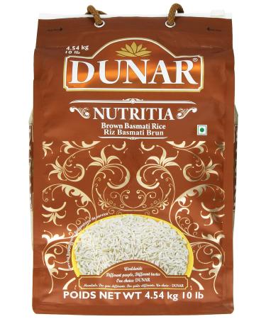 Dunar Nutritia Brown Basmati Rice, Himalayan, 10 Pound