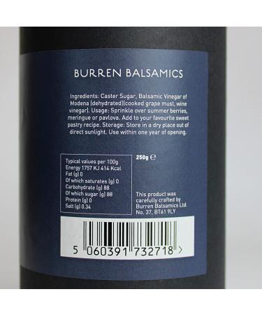 Burren Balsamics Balsamic Sugar 200g - Buy Online on GoSupps.com