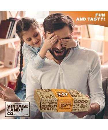 Vintage Candy Co. 40th Birthday Retro Candy Gift Box - 1982 Decade Nostalgic Candies for Man or Woman Turning 40 - Fun Gag Gift Basket - Buy Online on GoSupps.com