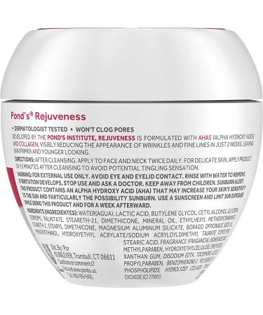 Pond's Rejuveness Anti-Wrinkle Cream 14.1 oz - Effective Wrinkle Reduction & Skin Renewal - Buy Online on GoSupps.com