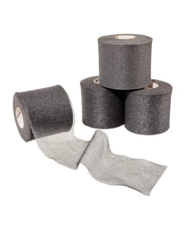 Green Sky Athletic Sports Foam Underwrap/Prewrap for Hair Ankles Pads and Other Sporting Adventures (4 Rolls Black)