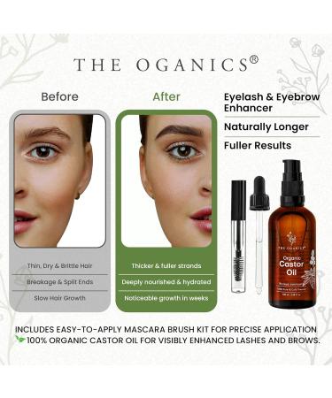  The Oganics Rosemary Hair Growth Oil 100ml - With Castor Argan Jojoba Coconut Black Seed Mint & Lavender - Natural Thickening & Hair Loss Treatment - Vitamin-Rich Nourishing Mask - Buy Online on GoSupps.com