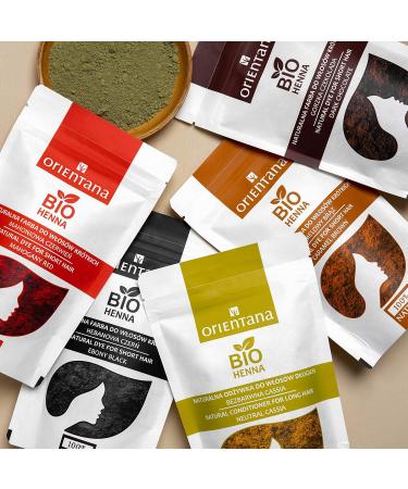 Orientana Organic Henna for Long Hair - 100% Natural Herbal Rinse | Strengthen & Nourish with 100g Powder - Buy Online on GoSupps.com