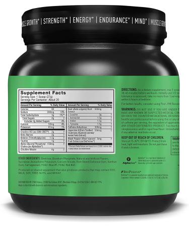 JYM Supplement Science Pre Jym Rainbow Sherbet Black 20 Servings - PRE20PS300 - Buy Online on GoSupps.com