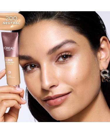 L'Oreal Paris Lumi Le Glow Skin Tint s rum l ger avec couleur base d'eau avec couverture similaire celle d'une base de maquillage illuminateur Glow neutre 200 0 85 onces liquides - Buy Online on GoSupps.com