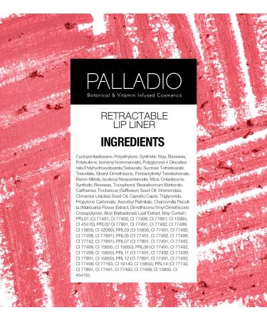 Palladio Retractable Waterproof Lip Liner - Raisin | High Pigment, Creamy, Smudge Proof, Long Lasting | No Sharpener Needed | 1 Count - Buy Online on GoSupps.com