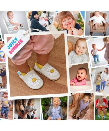 Baby Walking Shoes 6-12 Months - Leather Soft Sole Baby Shoes for Boys and Girls - Daisy Design - Buy Online on GoSupps.com