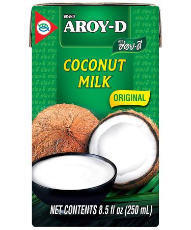 Aroy-D 100 Milk 8.5 Oz , Coconut, 1 Count, (Pack of 6) (Ven_FD39-193)