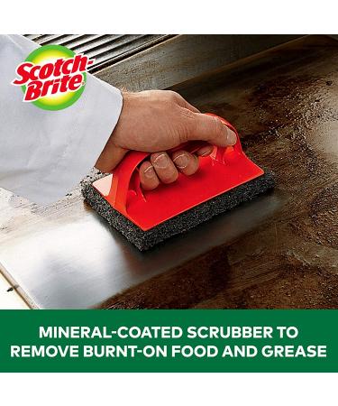 Scotch-Brite Heavy Duty Grill & Outdoor Scrubber - Ideal for Concrete Patio, Bricks, BBQ Tools, Charcoal and Gas Grills - Buy Online on GoSupps.com