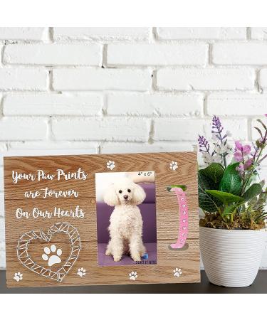 Sort it Rite Dog Memorial Picture Frame - Ideal Pet Memorial Gift for Dogs & Cats | Holds 4x6 Photo - Heartfelt Quote | Loss of Dog Gift (Natural) Beige - Buy Online on GoSupps.com