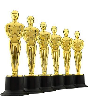 Bedwina 6 Gold Award Trophies - Pack of 12 Bulk Golden Statues for Parties and Gifts - Buy Online on GoSupps.com