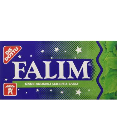 Falim Sugarless Plain Gum Individually Wrapped, Mint Flavored, 100 Piece 100 Count (Pack of 1)