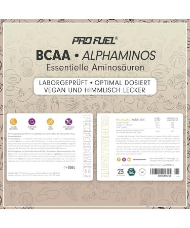 Buy Alphaminos BCAA Powder 2x300g - Mango Maracuja | Test Winner | Vegan Essential Amino Acids | Unbelievably Delicious Taste - Buy Online on GoSupps.com