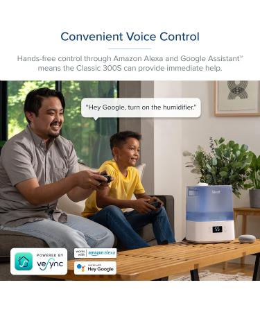LEVOIT 6L Large Tank Top-Fill Cool Mist Humidifier for Bedroom with Smart App & Alexa Control - Essential Oil Diffuser - 60H Runtime - Blue - Buy Online on GoSupps.com