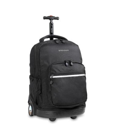 J World New York Sunrise Rolling Backpack, Black, One Size 18