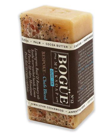 Bogue Goat Milk Soap Chef's Blend Gift Set with Himalayan Pink Salt & Coffee | Odor Neutralizing Lemon & Parsley | Nourishing Lemongrass, Basil, Rosemary & Cedarwood | Includes Nail Scrubber & Dish - Buy Online on GoSupps.com