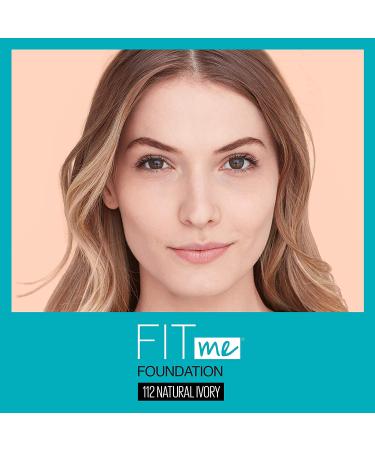 Maybelline Fit Me Matte + Poreless Liquid Foundation 112 Natural Ivory - 1.3oz Pouch Format - Buy Online on GoSupps.com