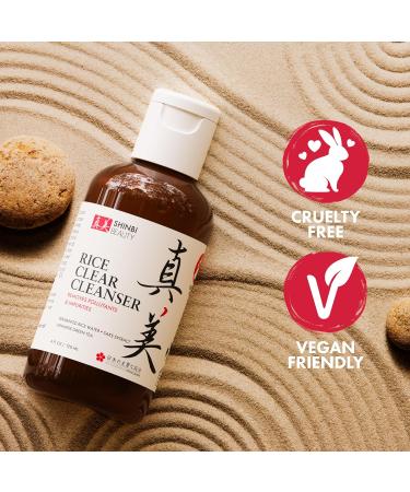 Japanese Rice Water & Green Tea Face Wash - 99% Natural Skincare | 4oz Japanese Beauty Cleanser - Buy Online on GoSupps.com