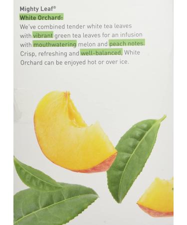 Mighty Leaf White Orchard Tea 15-Count Whole Leaf Pouches 1.32 Oz. (Pack of 3) - Pack of 45 Tea Bags - Buy Online on GoSupps.com