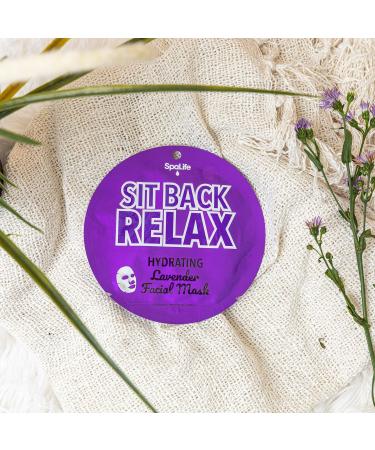 SpaLife Hydrating Lavender Facial Mask - 10 Count - Relax and Rejuvenate - Buy Online on GoSupps.com