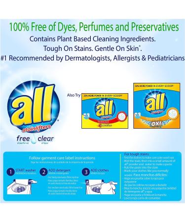Free Clear Powder Laundry Detergent for Sensitive Skin - 52oz/40 Loads - Pack of 1 - Buy Online on GoSupps.com
