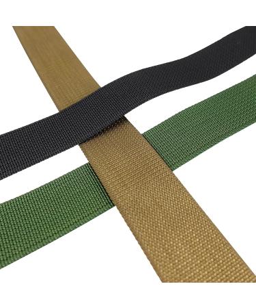 GM CLIMBING Nylon Webbing Flat MilSpecs MIL-W-17337 1200Lbs Black 1x30Ft - for Tactical Gear, Backpack Straps, Slings - Buy Online on GoSupps.com