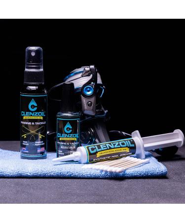 CLENZOIL Marine & Tackle Fishing Reel Oil, Grease & Cleaner Kit | All-in-One for Freshwater & Saltwater Reels | Lubricant & Rust Prevention - Buy Online on GoSupps.com