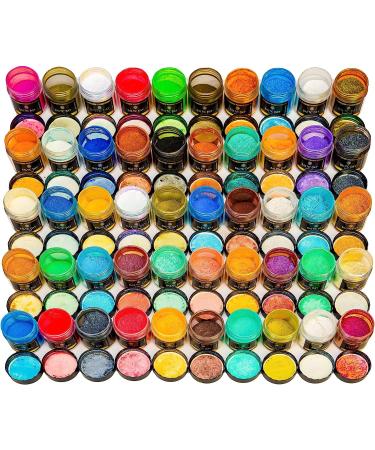 Baltic Day Mica Powder Set - 75 Colors for Epoxy Resin, Soap Making, Candles, and More - Buy Online on GoSupps.com