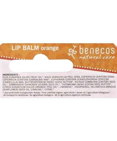 Natural Orange Lip Balm - Nourishing Organic Lip Care for All Skin Types | Shop Internationally - Buy Online on GoSupps.com