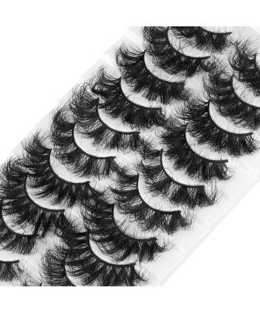 Focipeysa Mink Lashes: 10 Pack D Curl Dramatic False Eyelashes - 5 Styles, 18mm-22mm - Buy Online on GoSupps.com