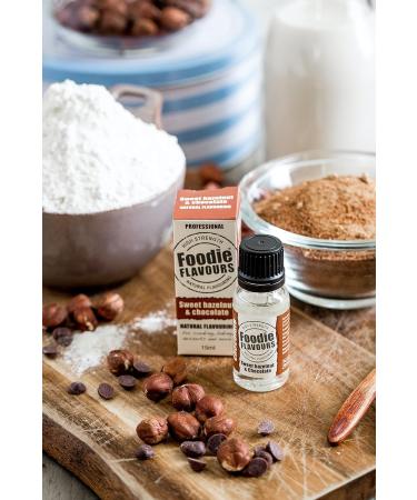 Foodie Flavours Sweet Hazelnut & Chocolate High Strength Flavouring - 15ml (Pack of 1) - Buy Online on GoSupps.com