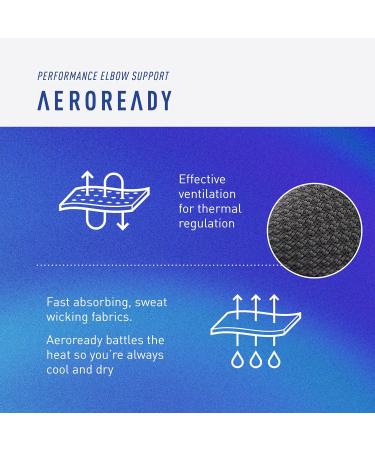 Adidas Performance Elbow Bandage for Tennis Elbow Pain Relief | Men & Women | XL Size - Buy Online on GoSupps.com