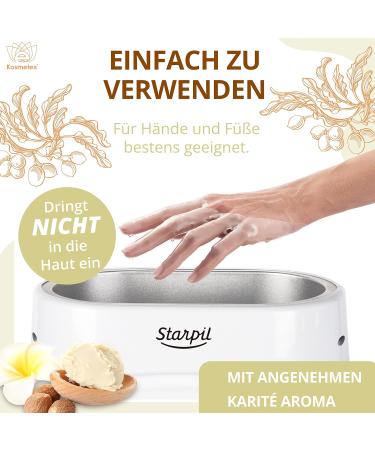 Kosmetex Wellness Paraffin Bath with Shea Butter Relaxing Wax Treatment for Hands & Feet (6x500ml) Ideal for Home Spa - Buy Online on GoSupps.com