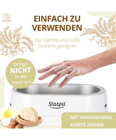 Kosmetex Wellness Paraffin Bath with Shea Butter Relaxation for Hands & Feet (2x 500ml) - Premium Paraffin Wax for Wax Warmers - Buy Online on GoSupps.com