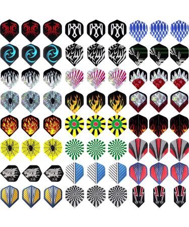 MAXMAU Dart Flights 144 pcs - Professional Standard Shape Replacement Feathers for Steel Tip and Soft Tip Darts - Buy Online on GoSupps.com