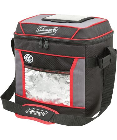 Coleman Soft Cooler Bag | Keeps Ice Up to 24 Hours | Insulated Lunch Cooler with Adjustable Shoulder Straps | Great for Picnics, BBQs, Camping, Tailgating & Outdoor Activities 30 Can