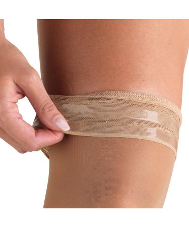 Truform Sheer Compression Stockings for Women - 8-15 mmHg Thigh High Black Medium (Pack of 2) - International Shipping Available - Buy Online on GoSupps.com