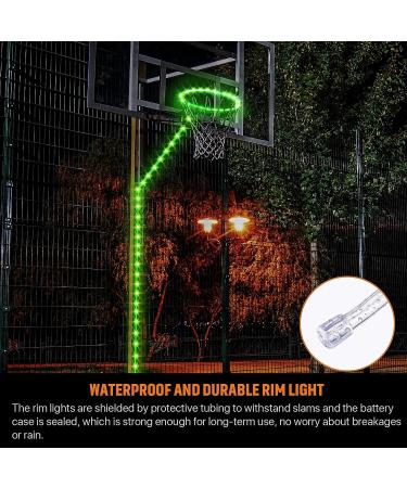 Waybelive LED Basketball Hoop Lights - Remote Control, 16 Color Change, Waterproof, Super Bright - Perfect for Nighttime Outdoor Play - Great Gift for Kids - Buy Online on GoSupps.com