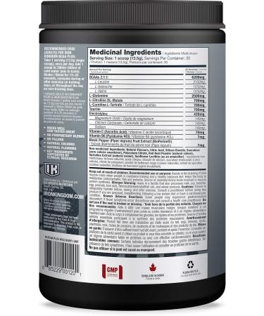 Iron Kingdom BCAA Plus Powder - Wild Berry | Amino Acids Electrolytes & Glutamine Supplement for Endurance & Recovery | 30 Servings - Buy Online on GoSupps.com