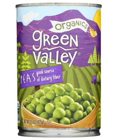 GREEN VALLEY Organic Sweet Peas, 15 OZ